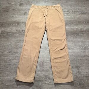 Taylor Stitch Pants Mens 32 Beige The Foundation Pant 100% Organic Cotton‎ 32x